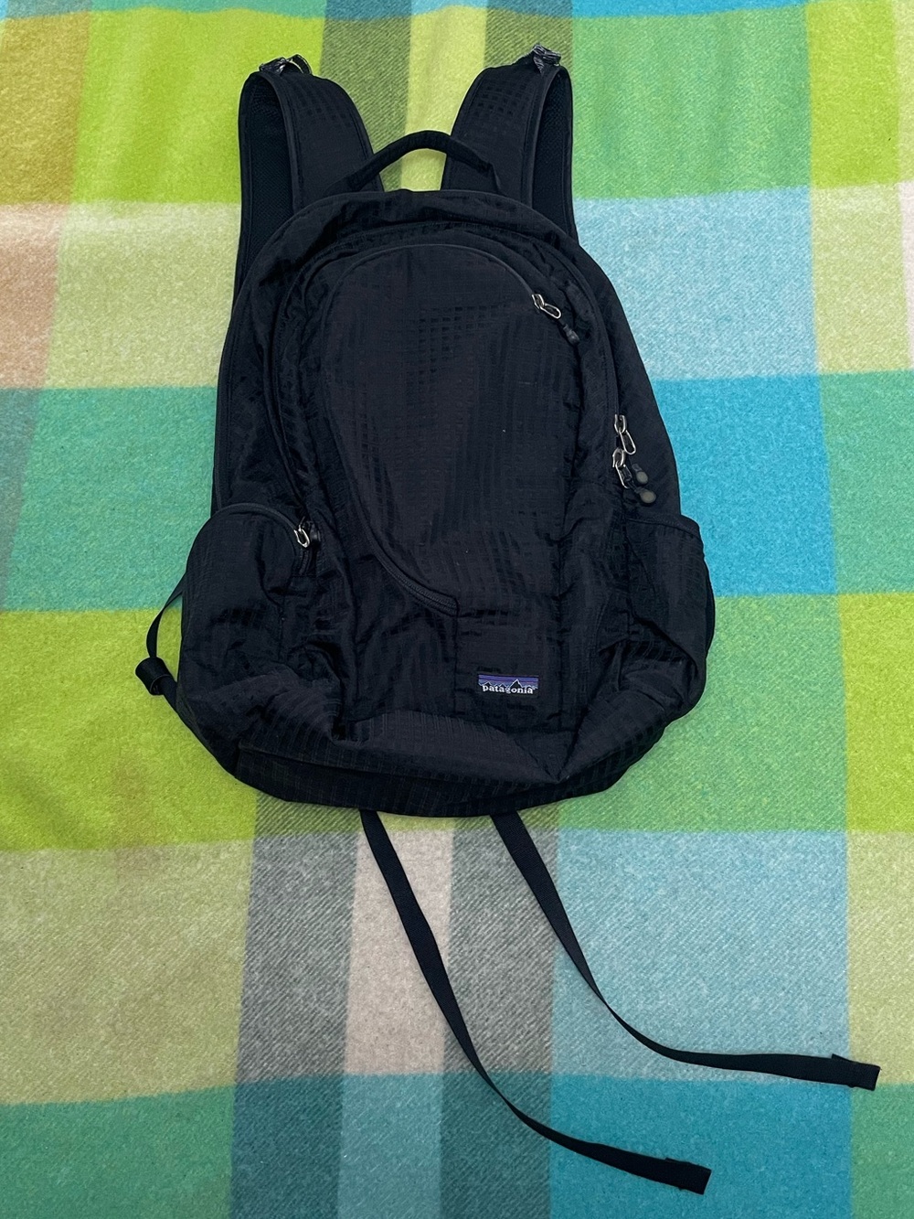 Vintage Patagonia Lightwire Black 25 Backpack Ripstop Hiking Day Time Pack